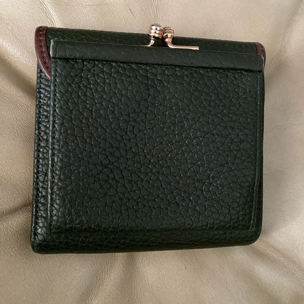 LKNW Vintage Dooney & Bourke Forest/Hunter Wallet & Oval Duck Key Fob Ring Set - Picture 5 of 13